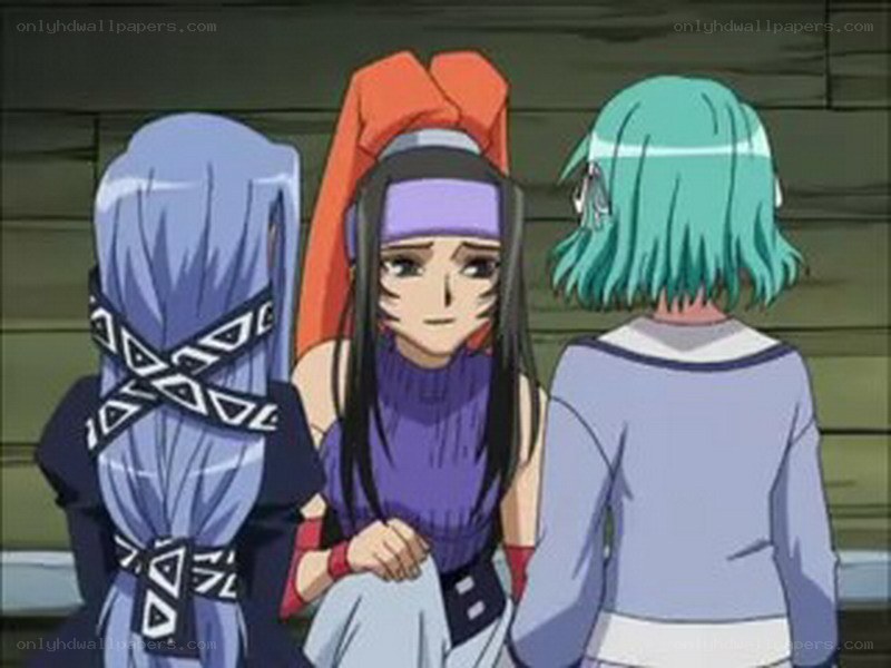 anime characters in a scene