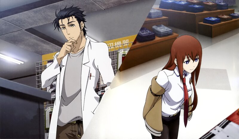 anime characters in a store