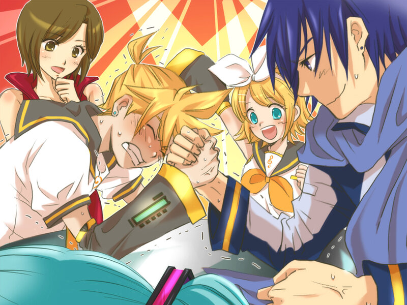 Anime Characters in a Struggle — Yellow