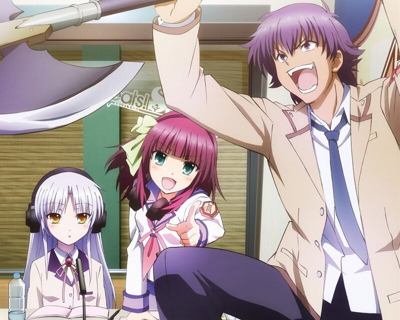 Anime characters in a studio