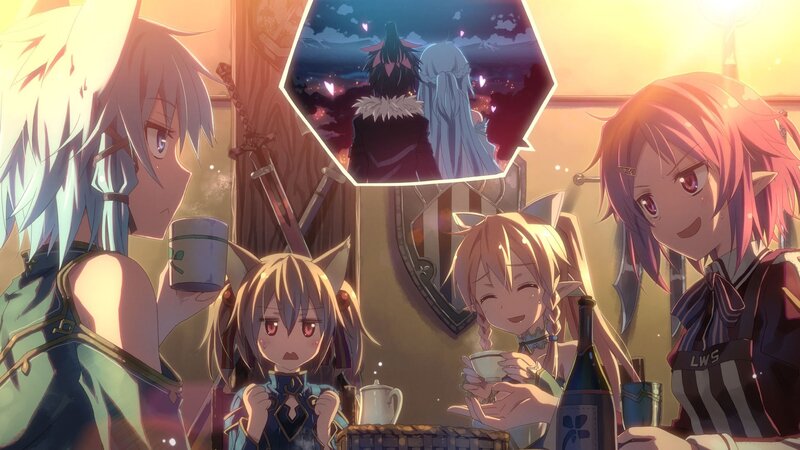 Anime Characters in a Tavern — Yellow