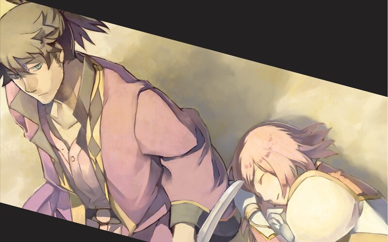 anime characters in a tender moment