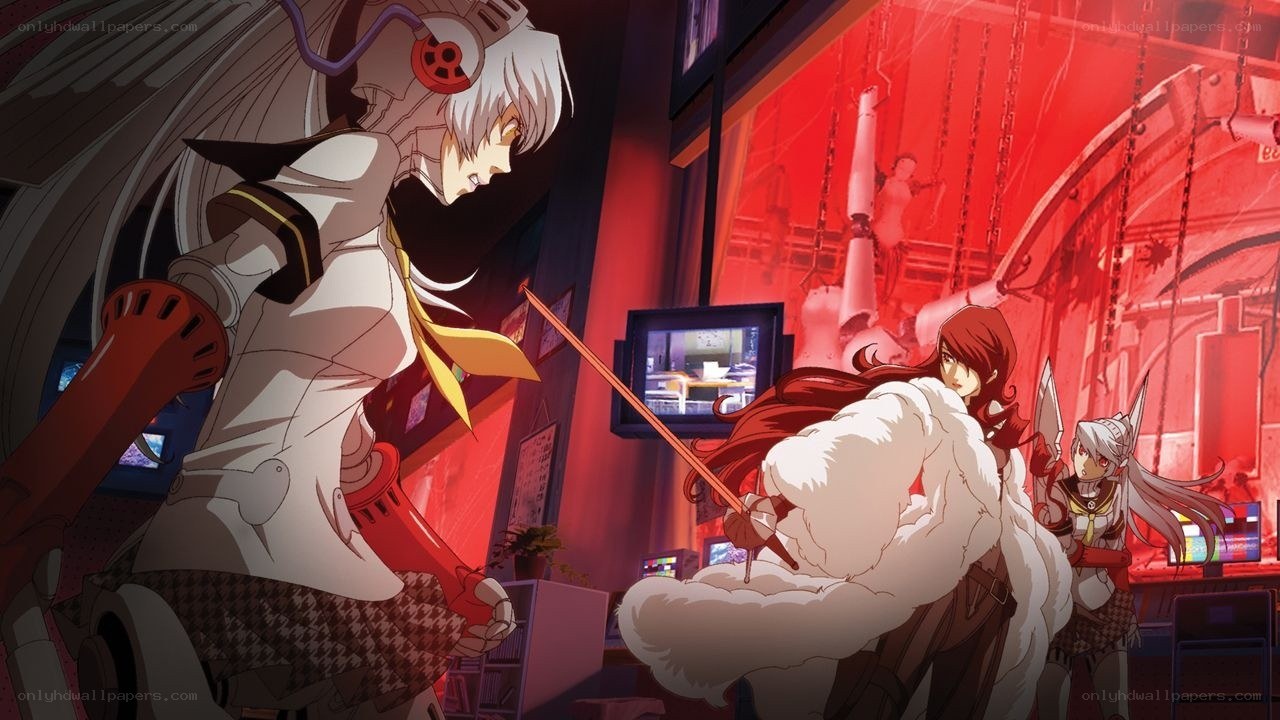 Anime characters in a tense confrontation
