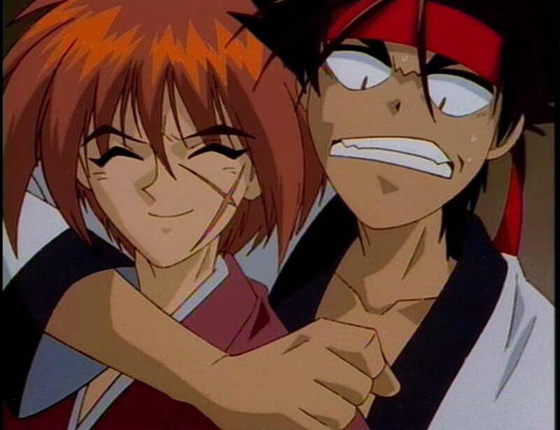 Anime characters in a tense moment