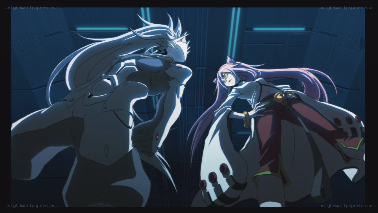 anime characters in a tense standoff
