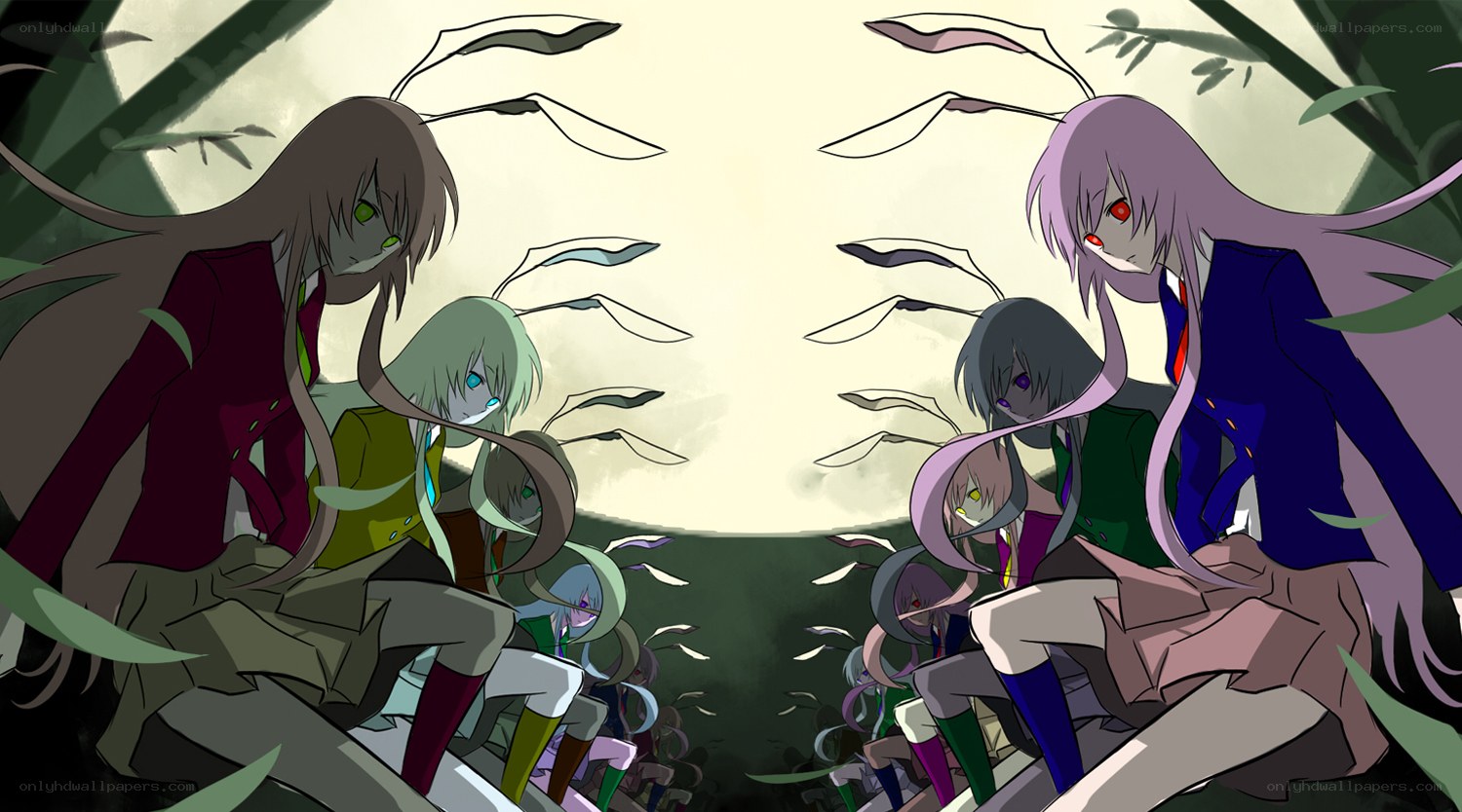 Anime characters in a tense standoff