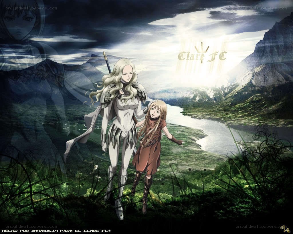 Anime characters in a valley