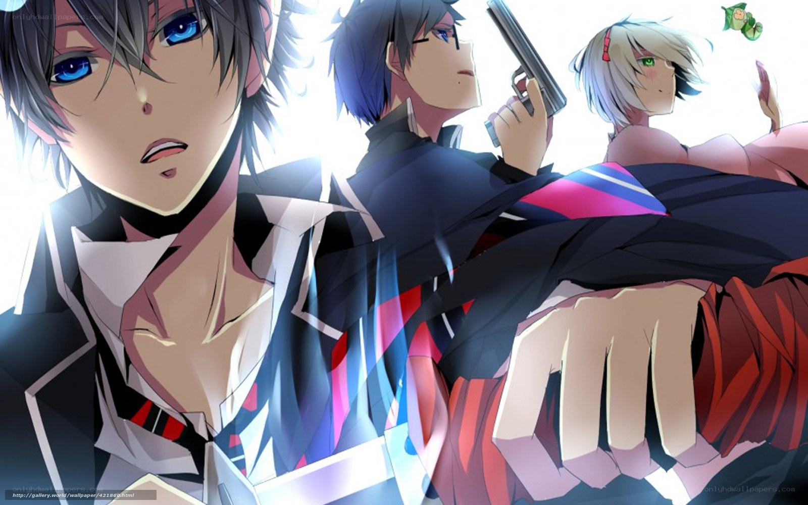 anime characters in action