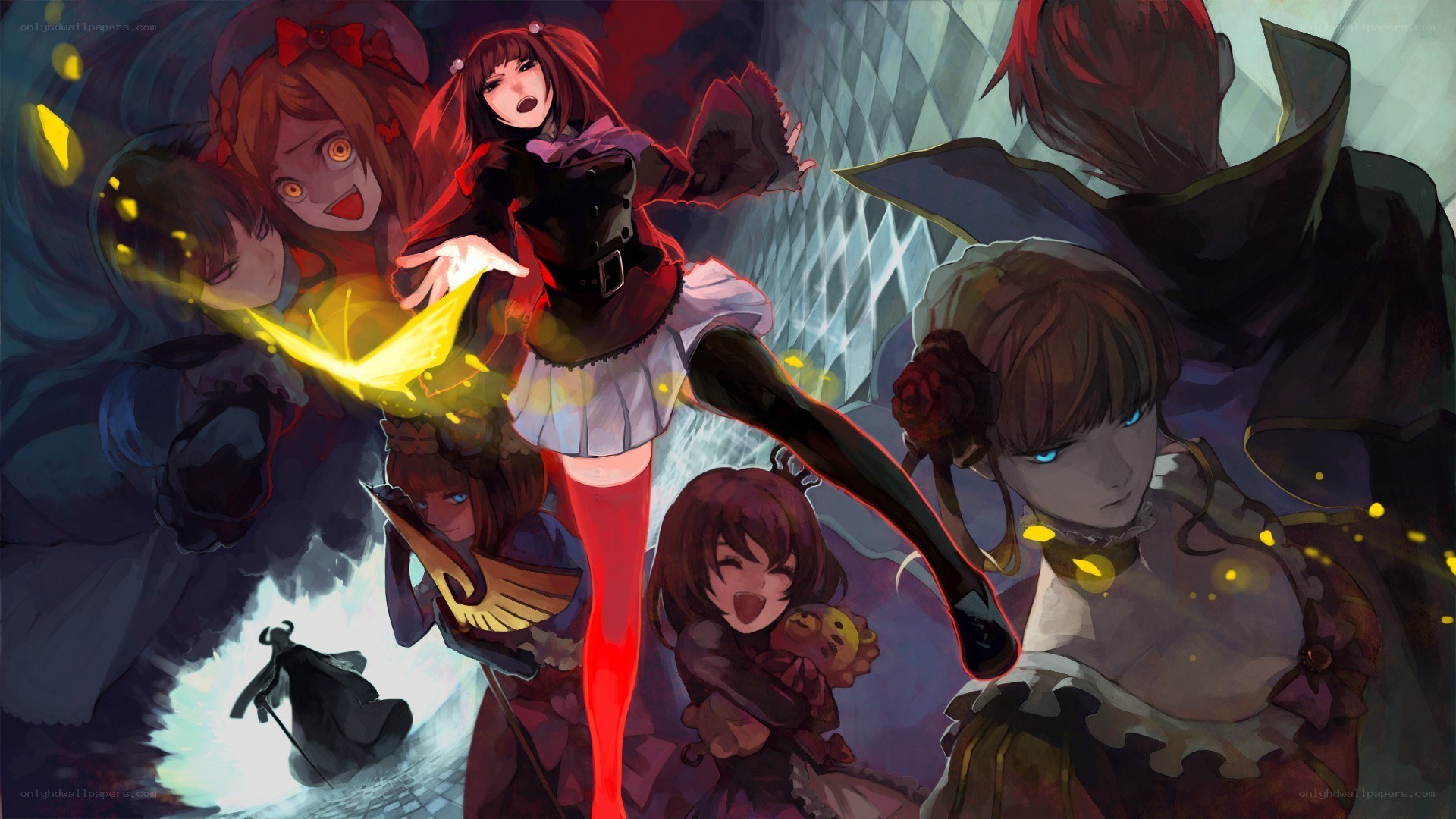 anime characters in action
