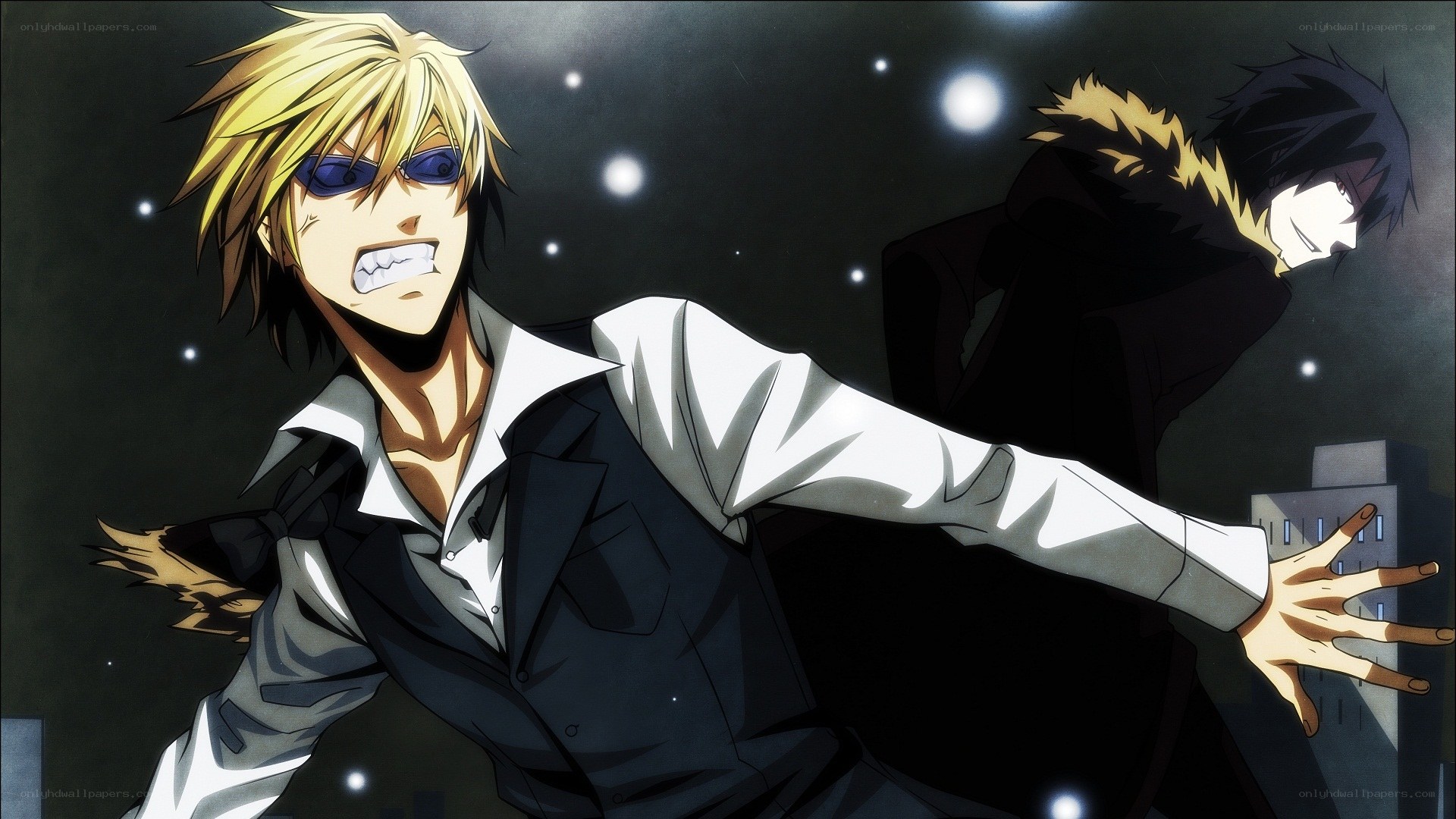anime characters in action