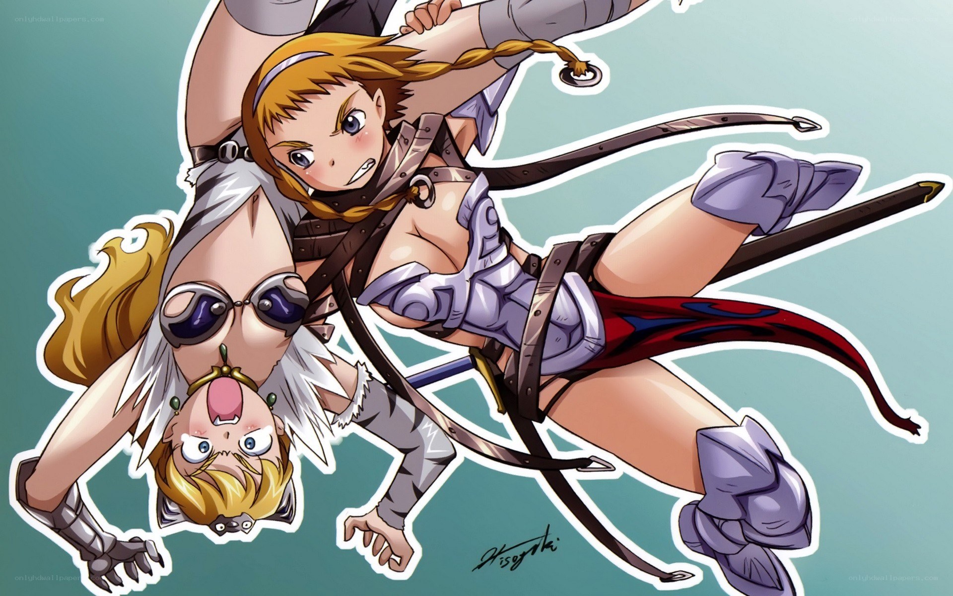 anime characters in action