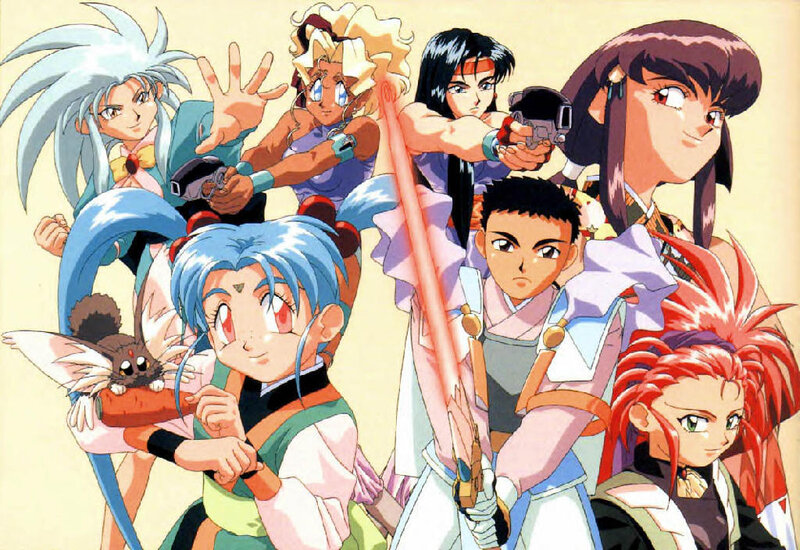 anime characters in action