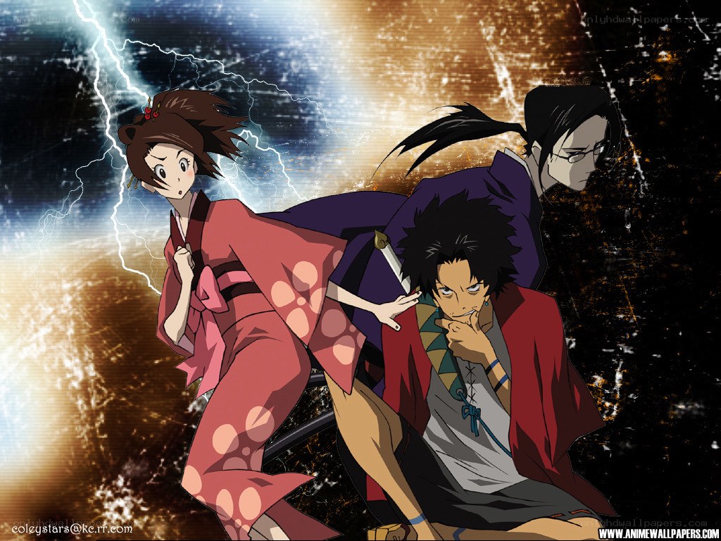 anime characters in action