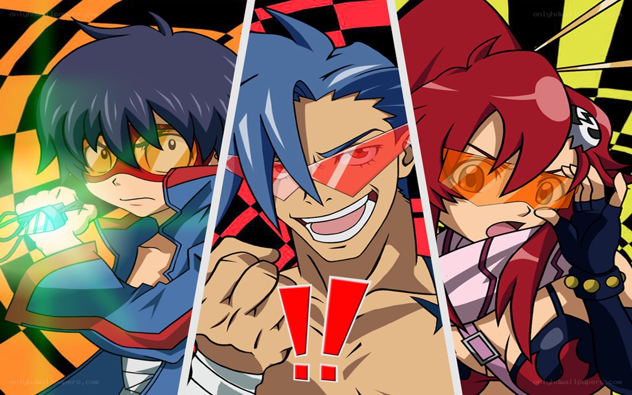 anime characters in action