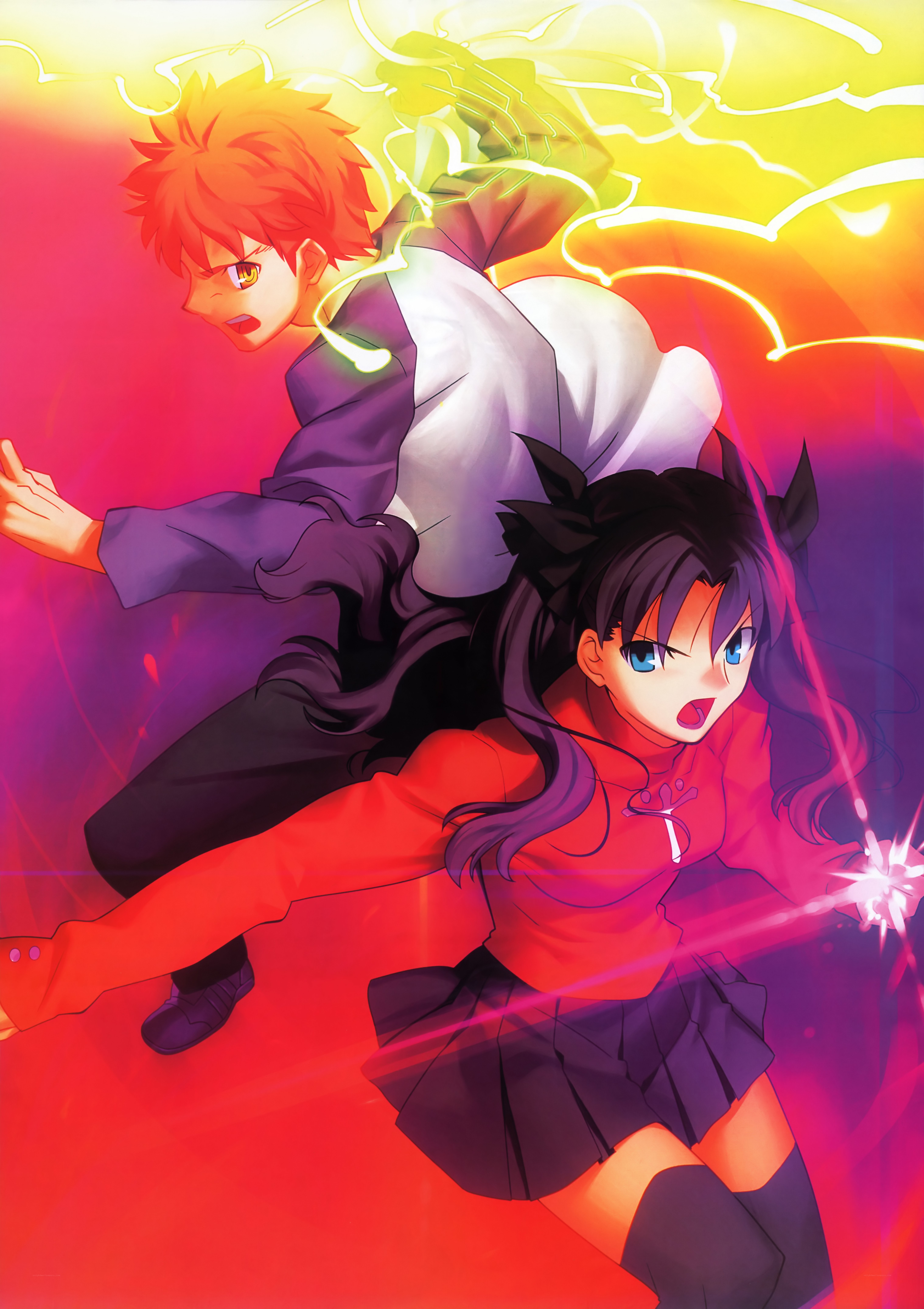 anime characters in action