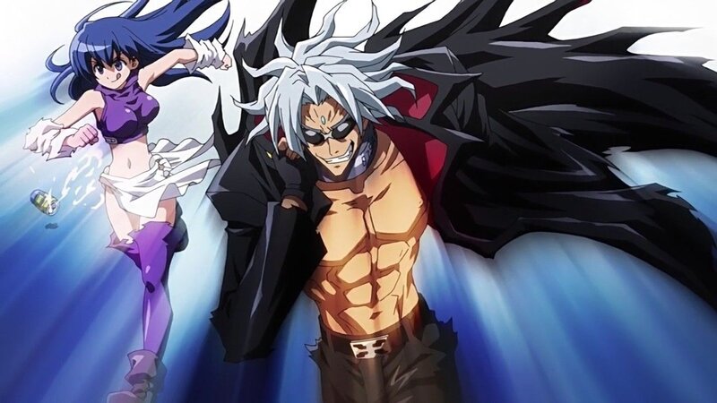 Anime characters in action