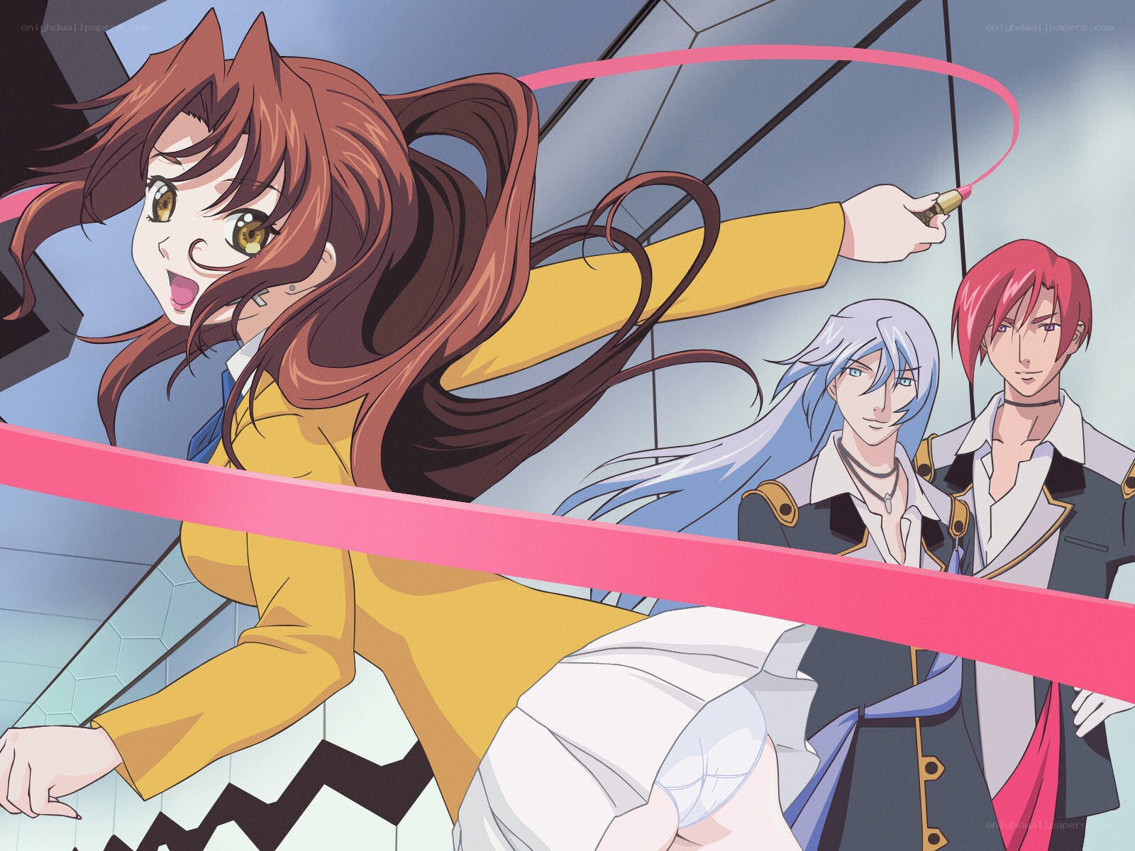 anime characters in action