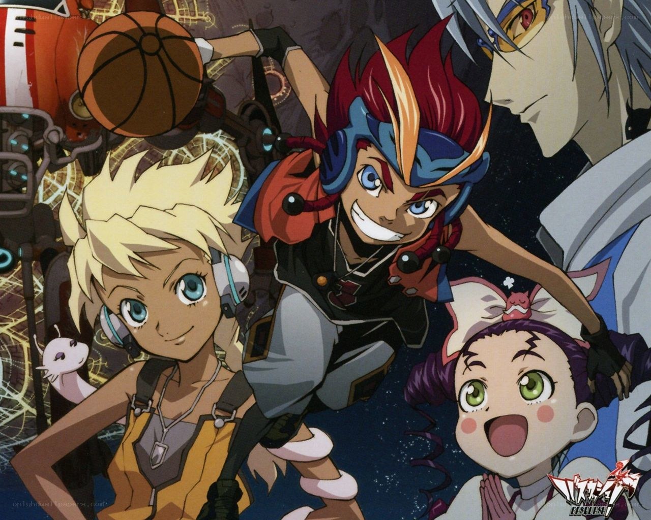 anime characters in action