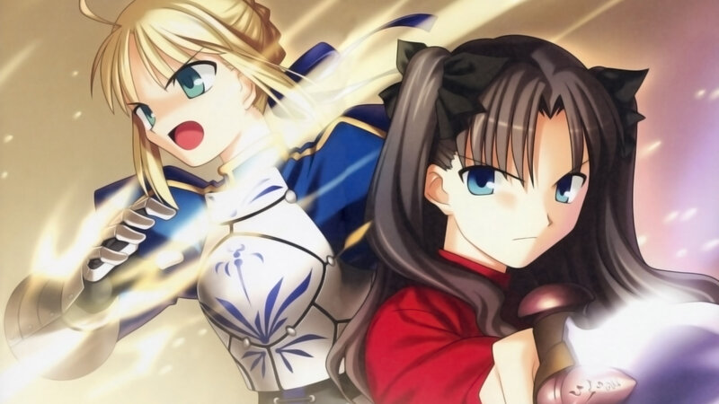 anime characters in action