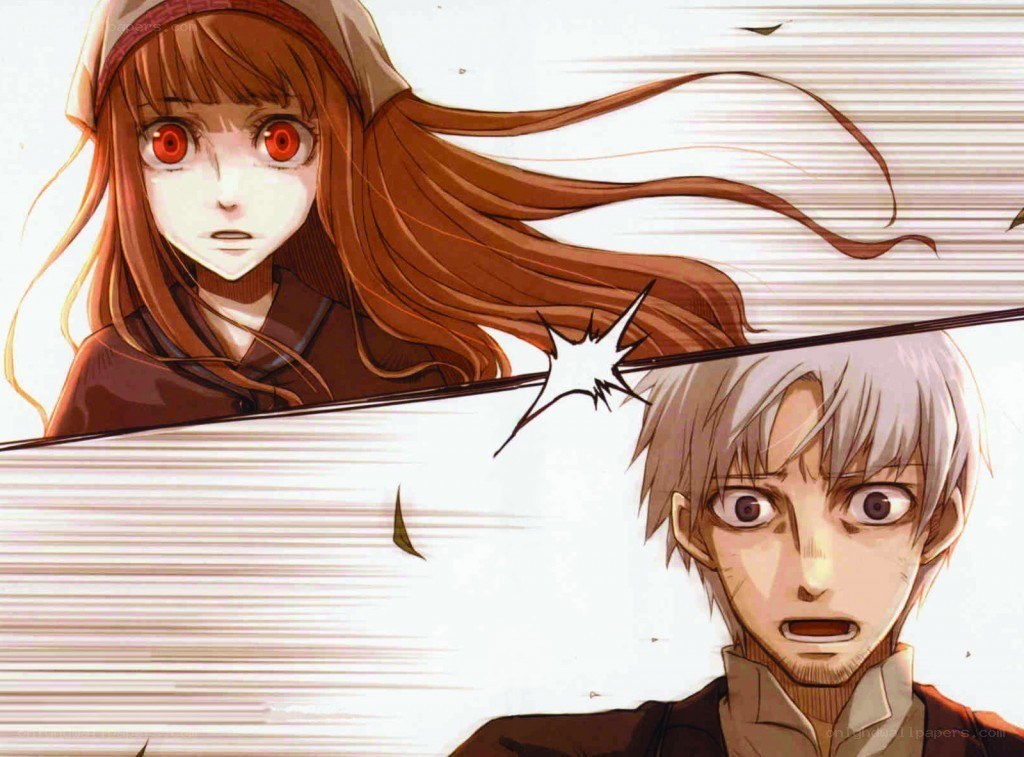 Anime characters in action