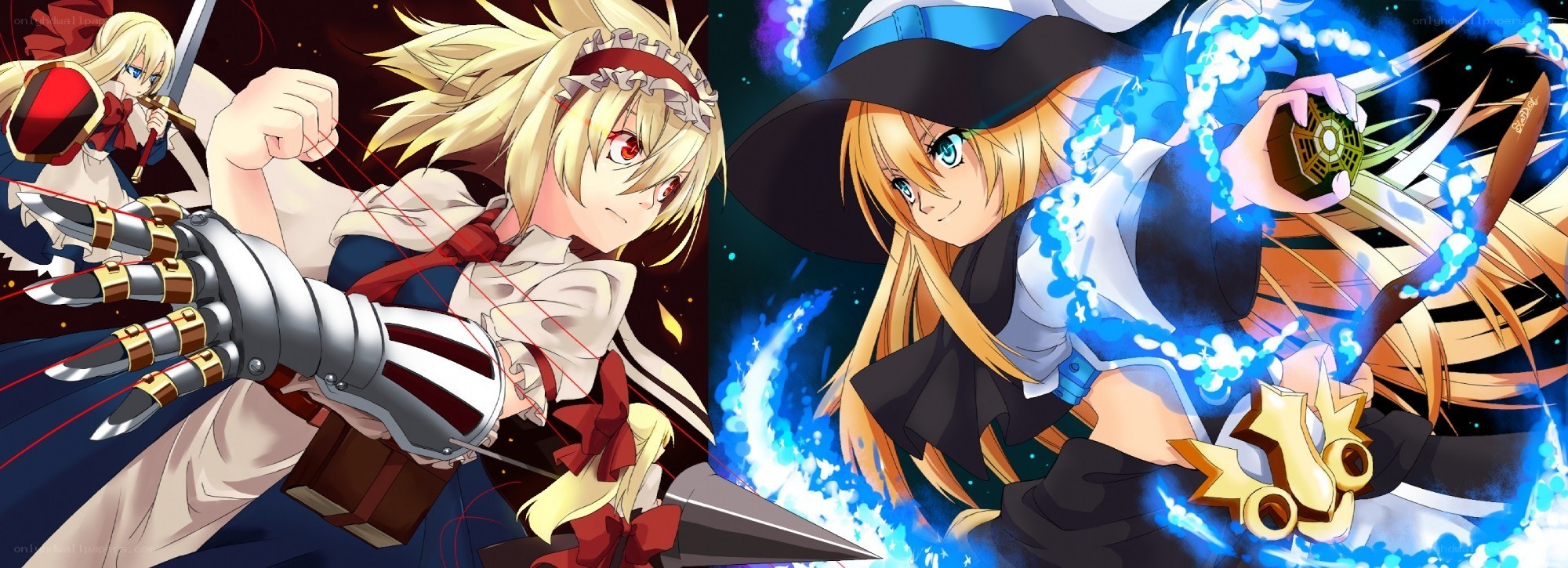 anime characters in action