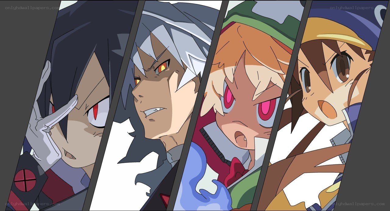 anime characters in action