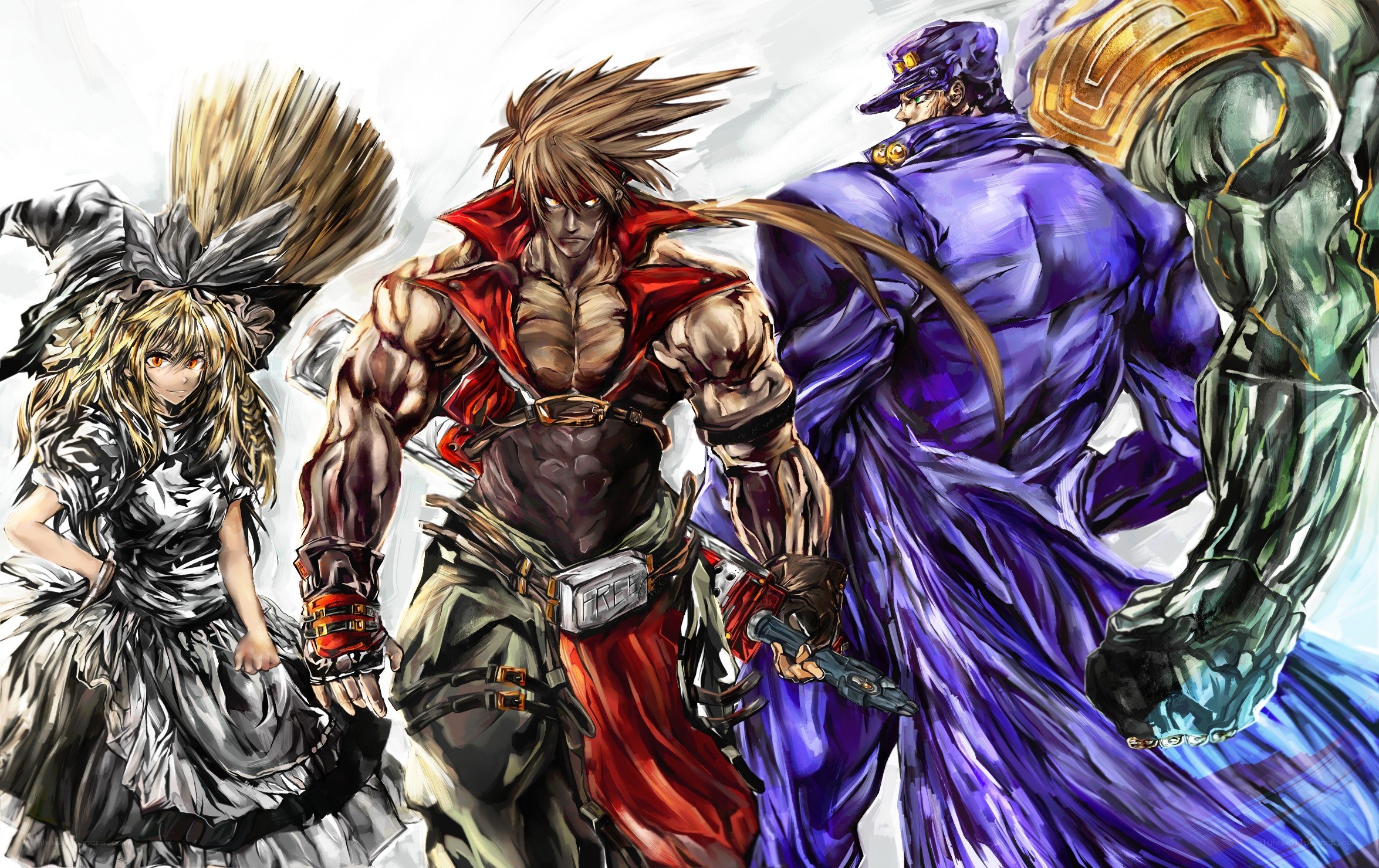 anime characters in action
