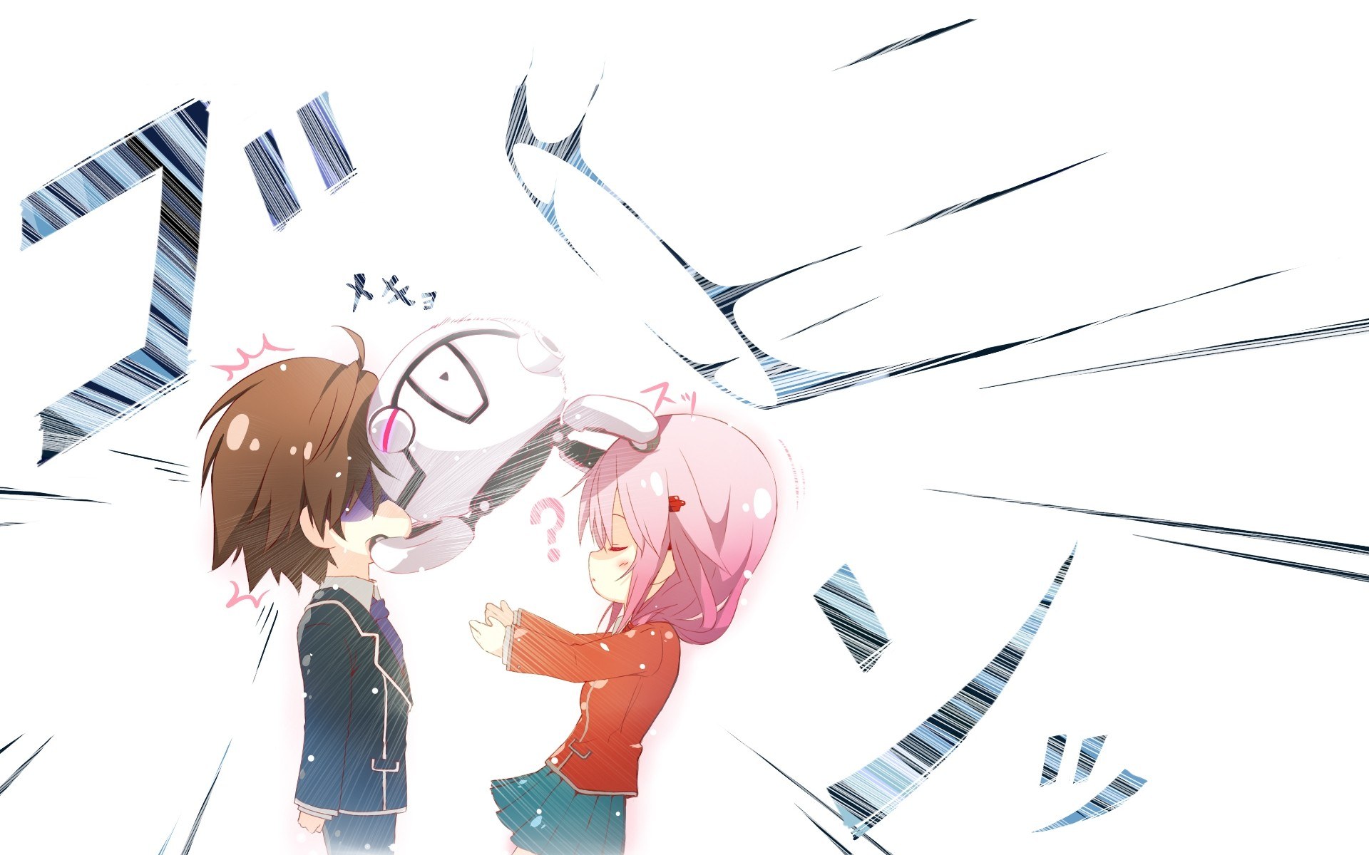 anime characters in action