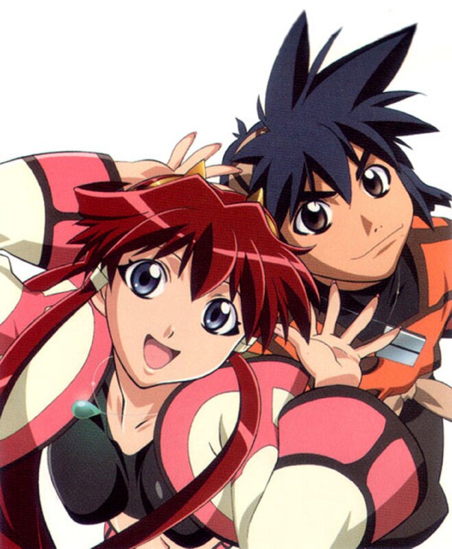 anime characters in action