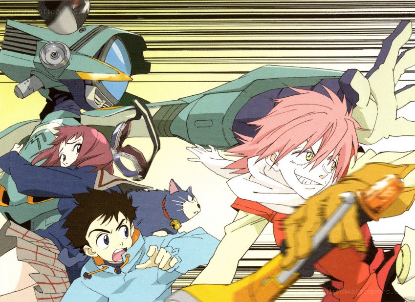 anime characters in action