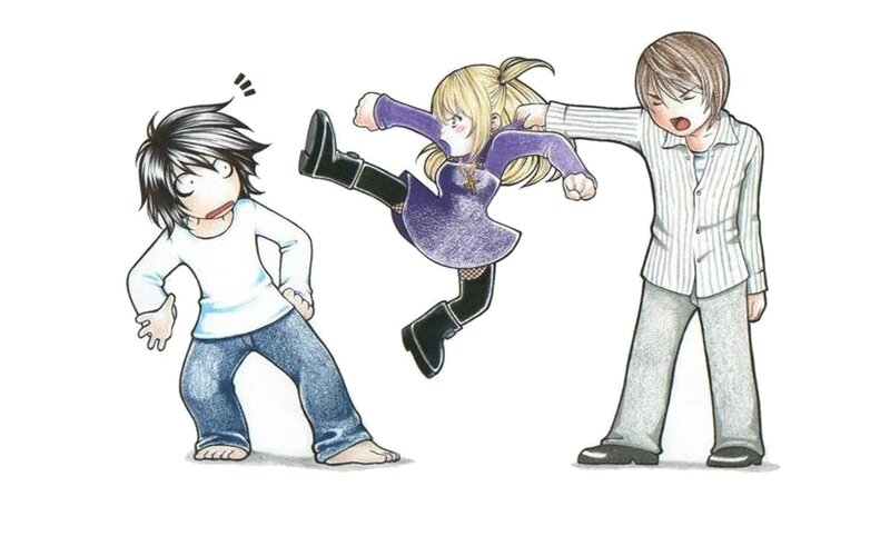 anime characters in action