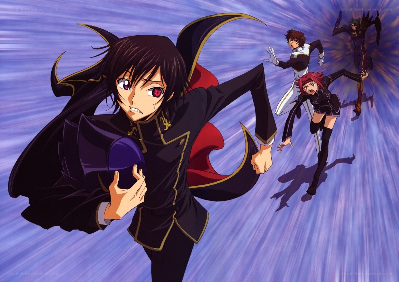 anime characters in action