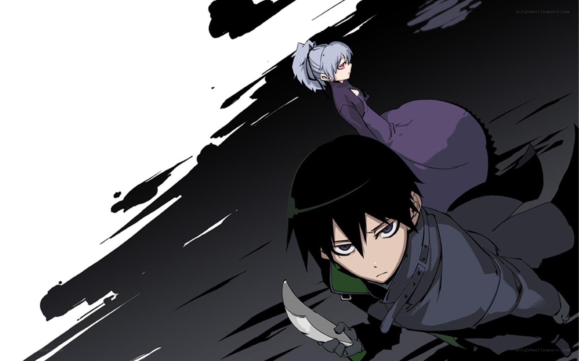 anime characters in action