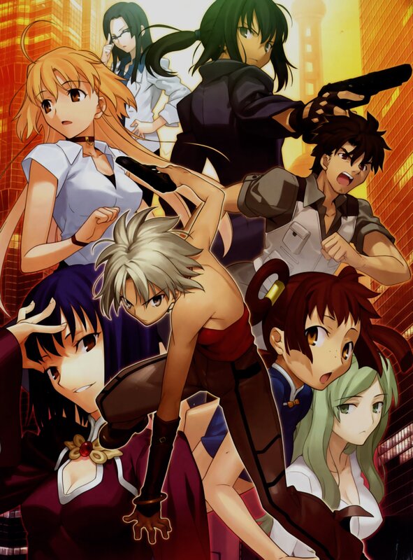 anime characters in action