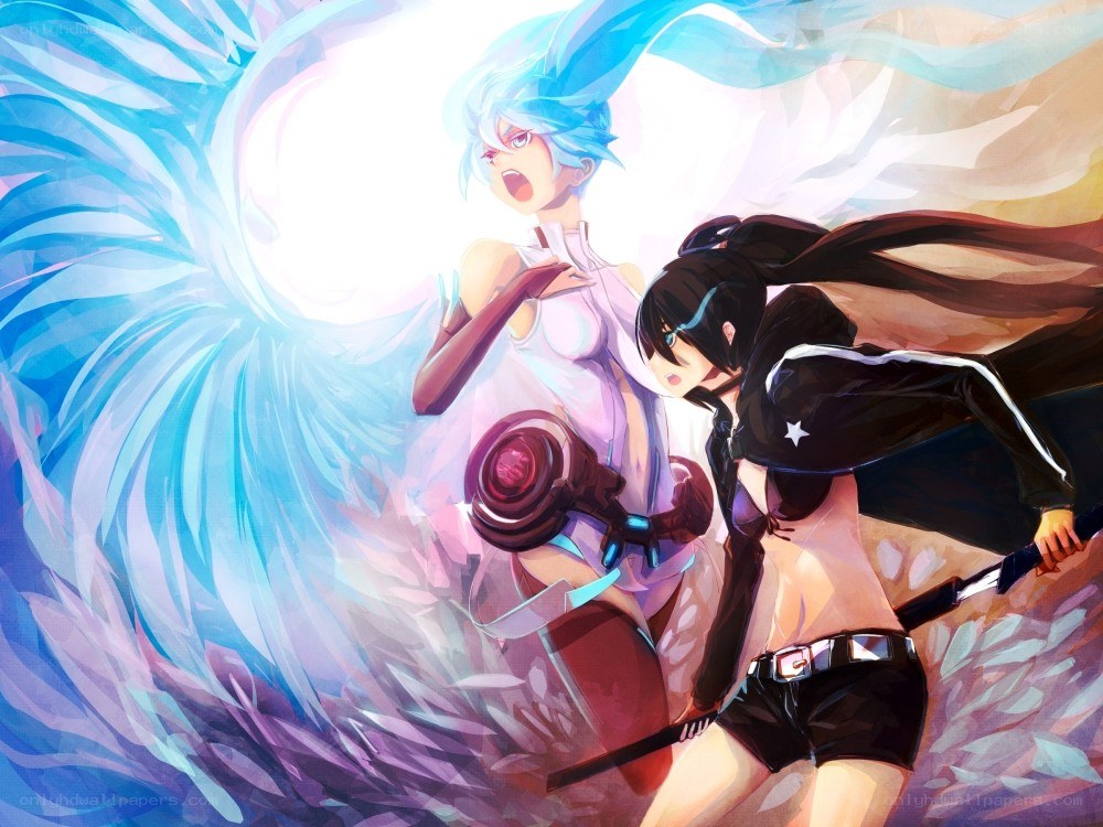 Anime characters in action