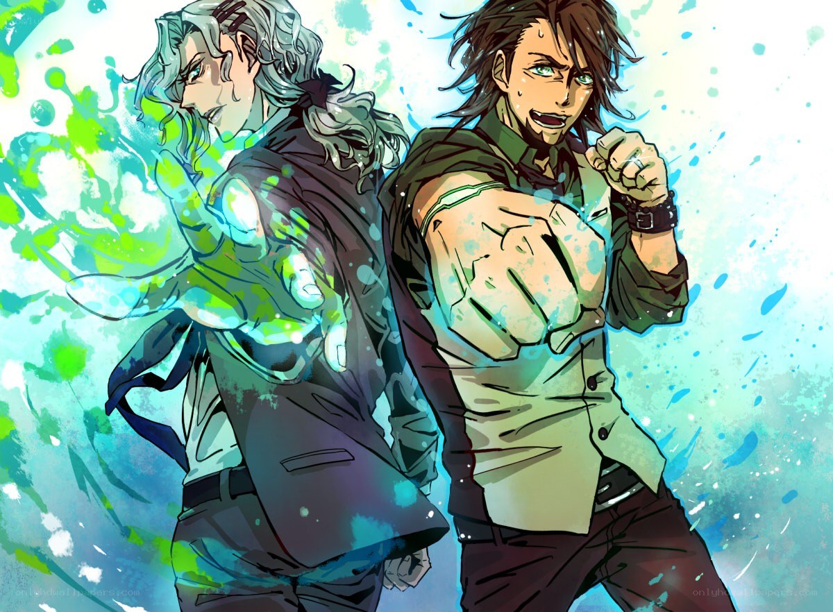 anime characters in action
