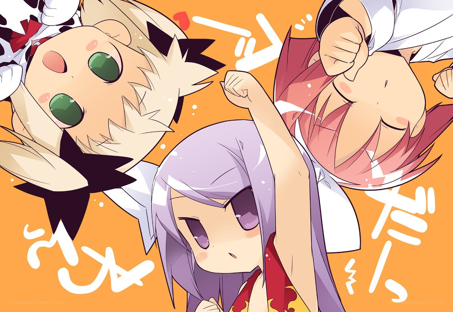 anime characters in action
