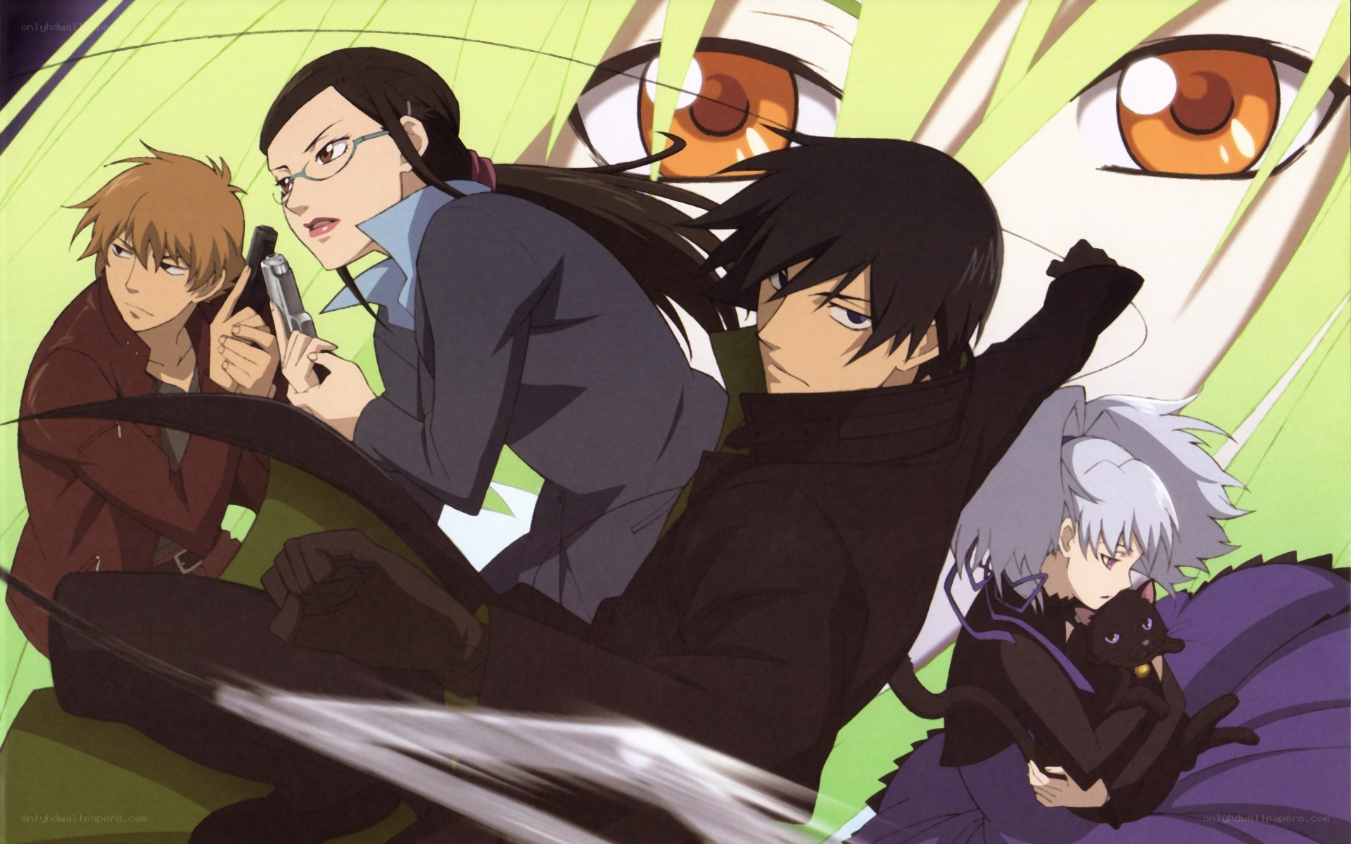 anime characters in action