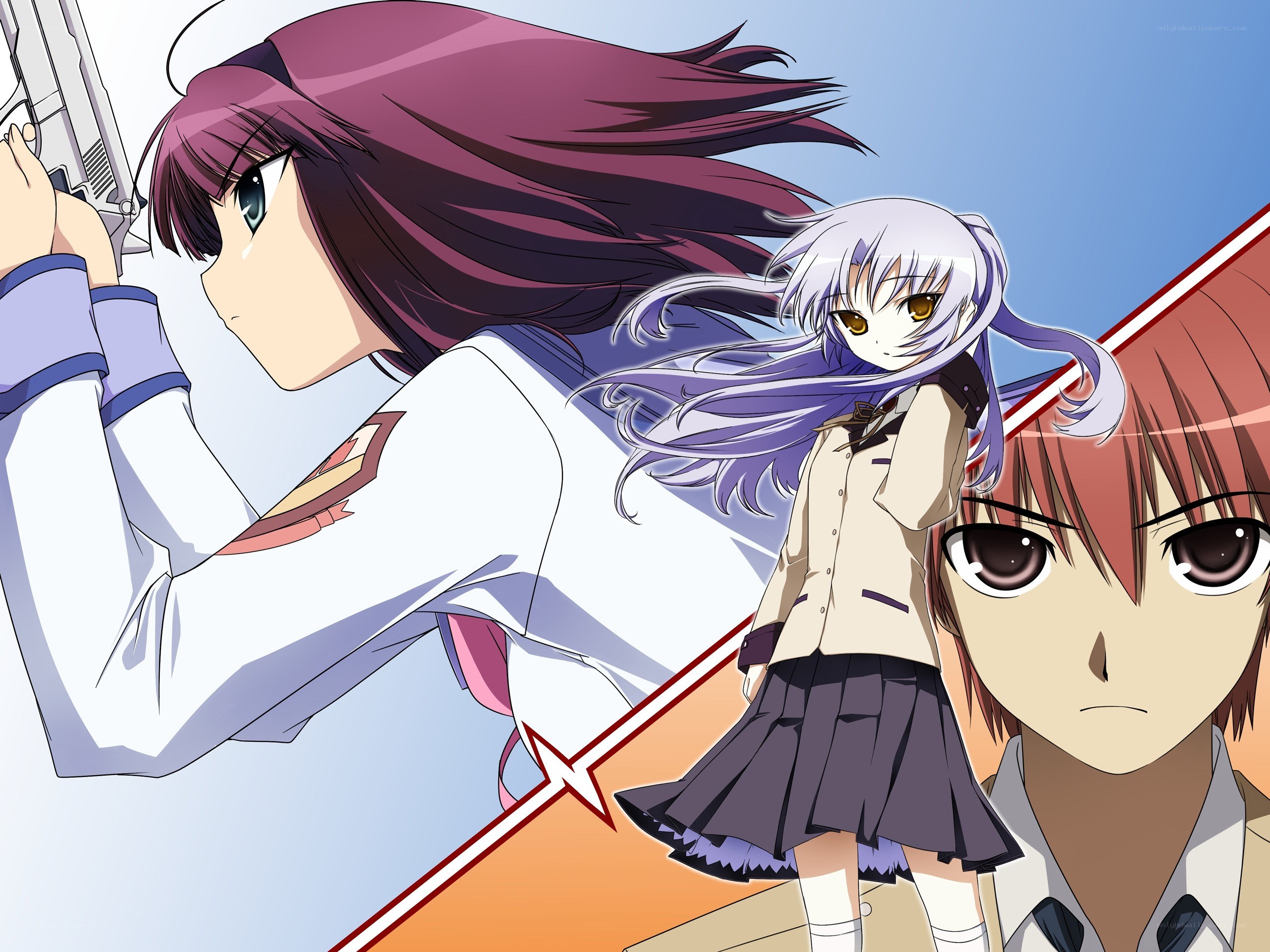 Anime characters in action