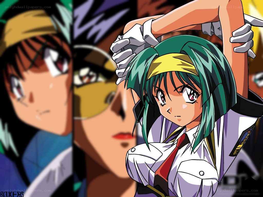 anime characters in action