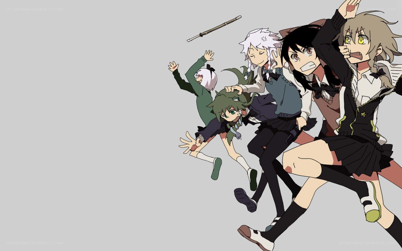 anime characters in action