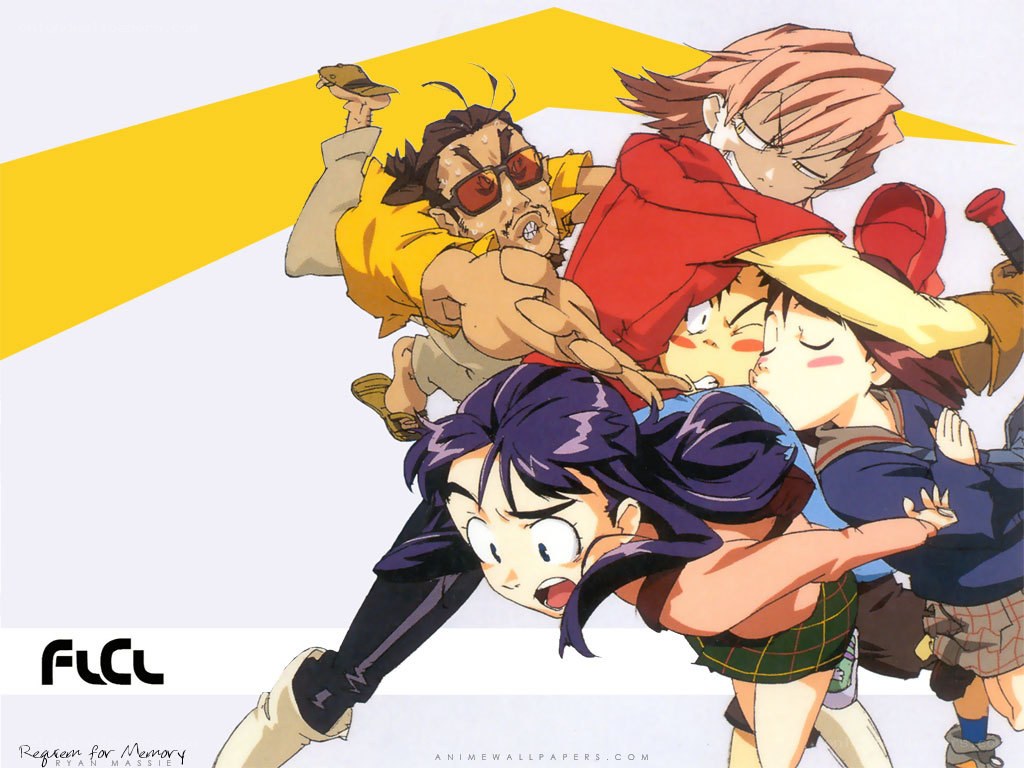 anime characters in action