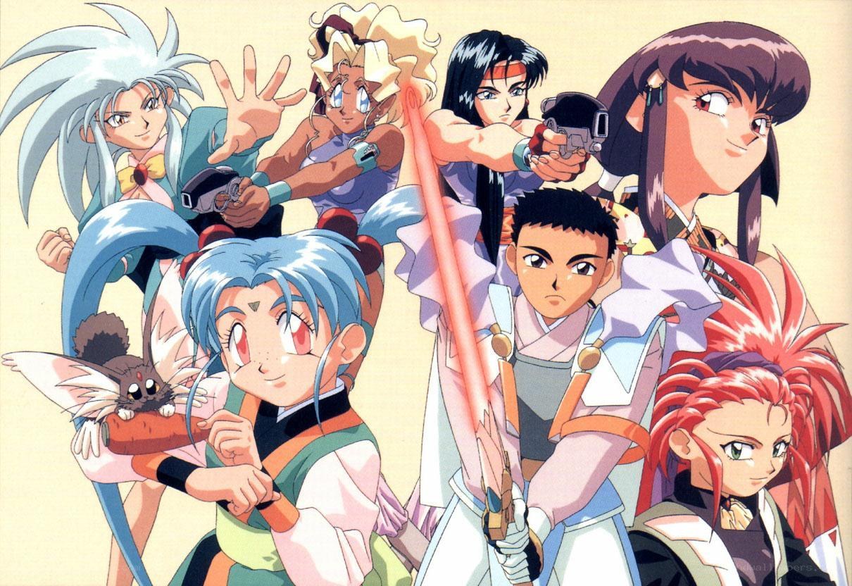 anime characters in action