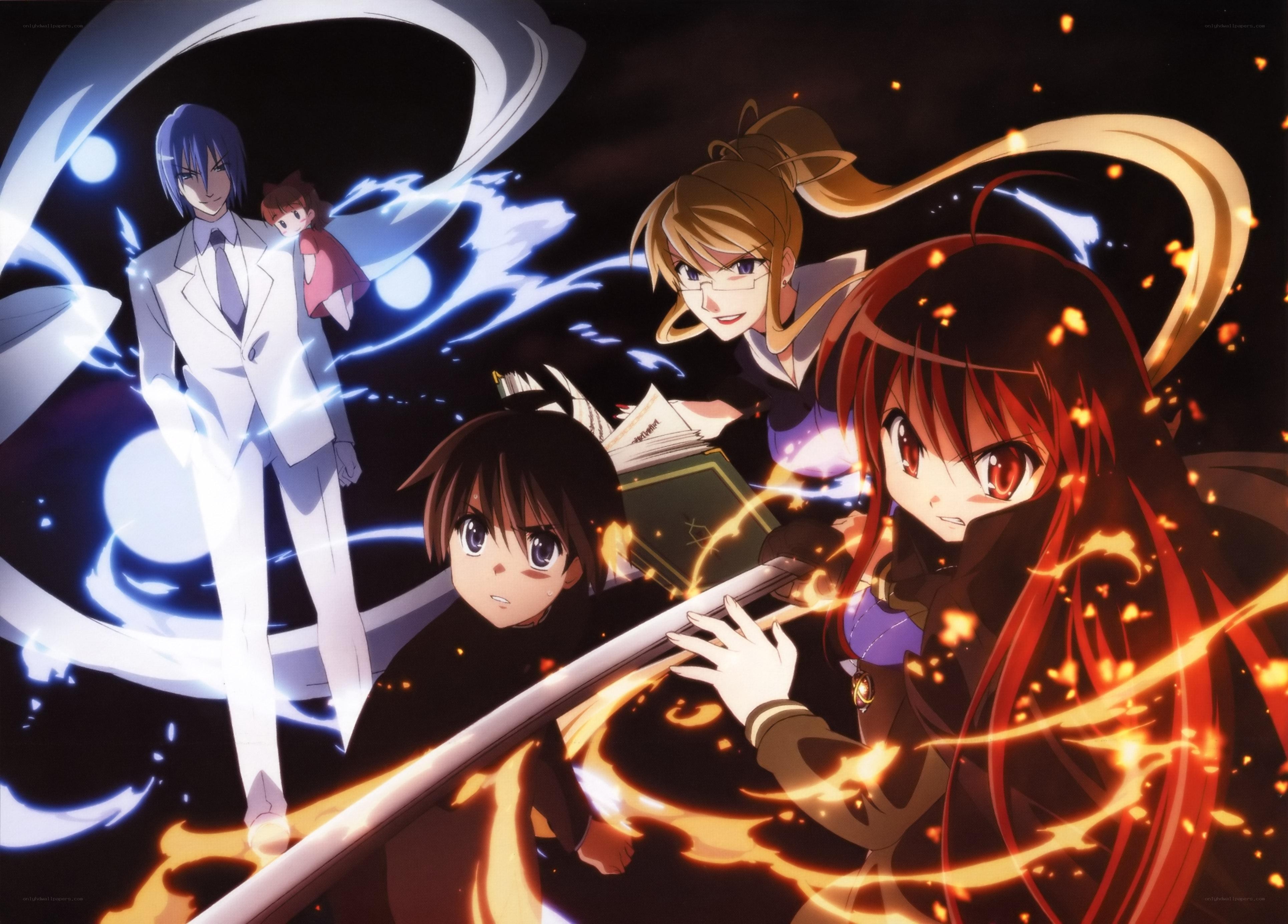 Anime characters in action