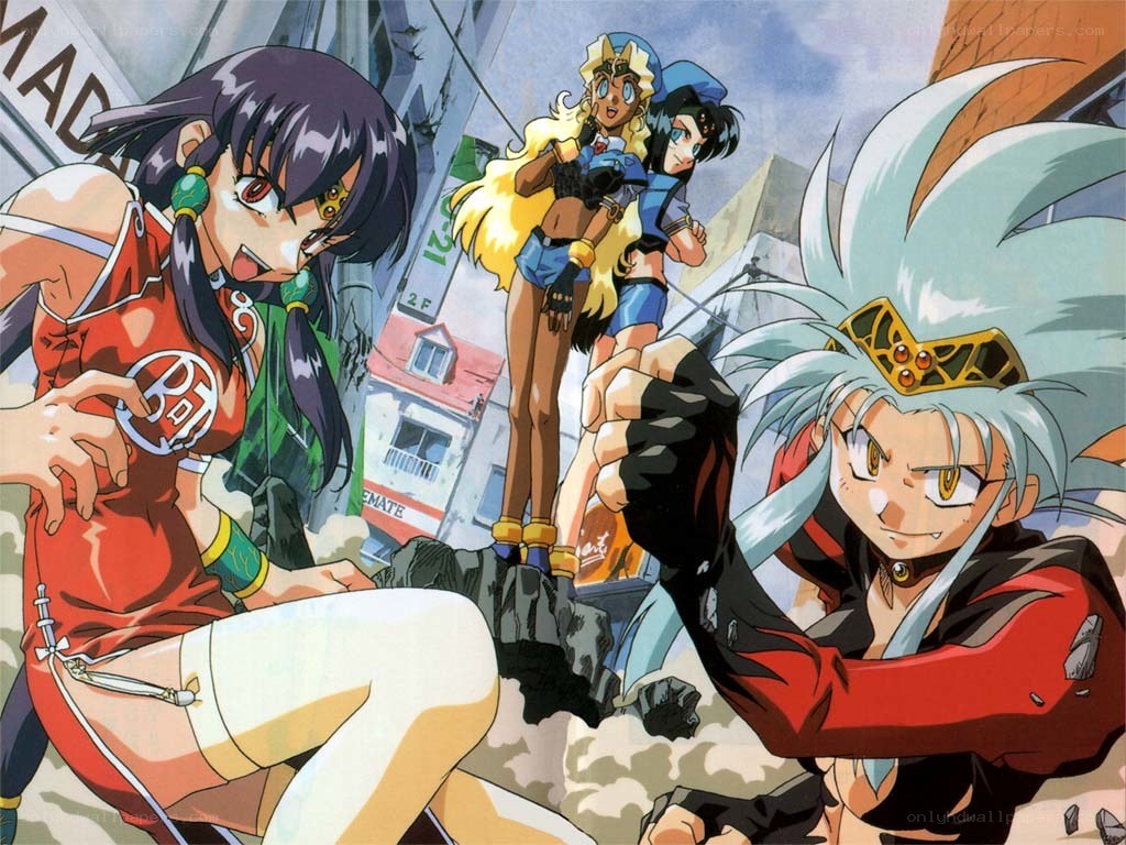 anime characters in action