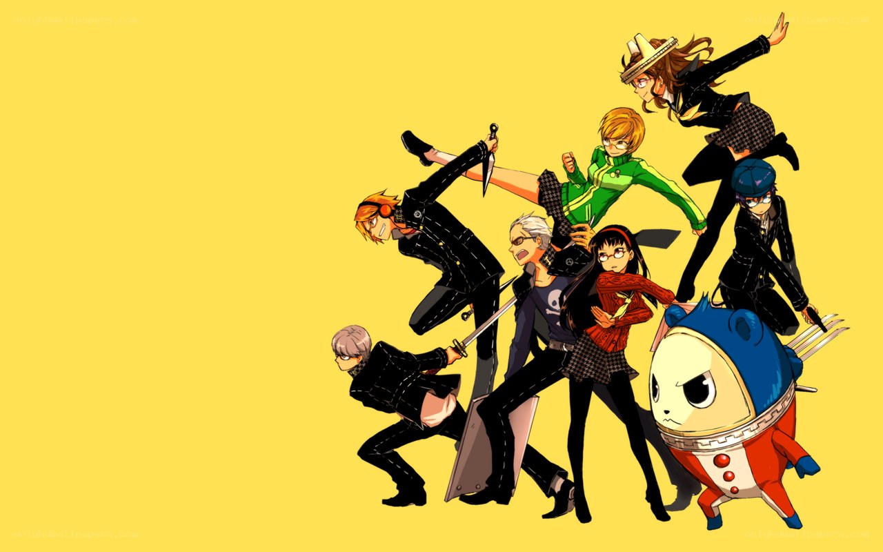 anime characters in action