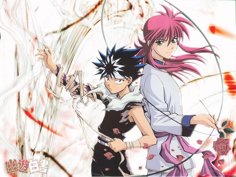 anime characters in action