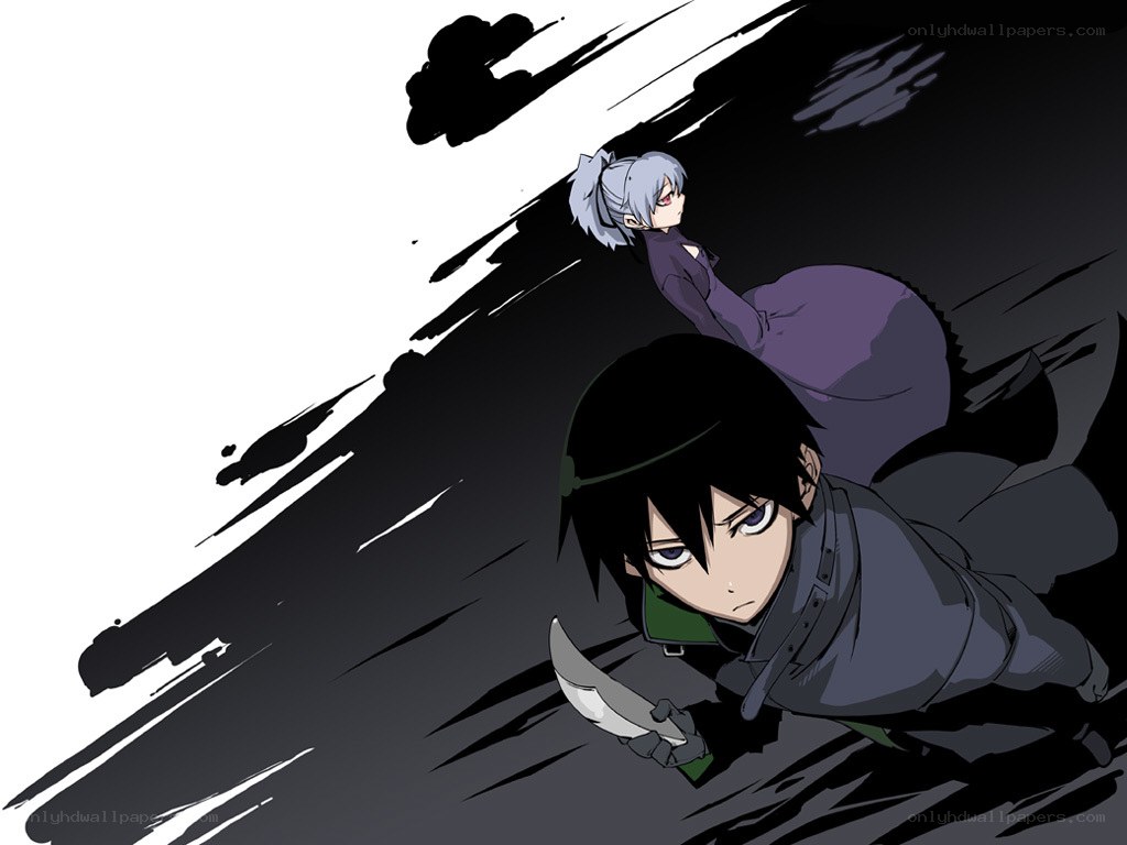 anime characters in action