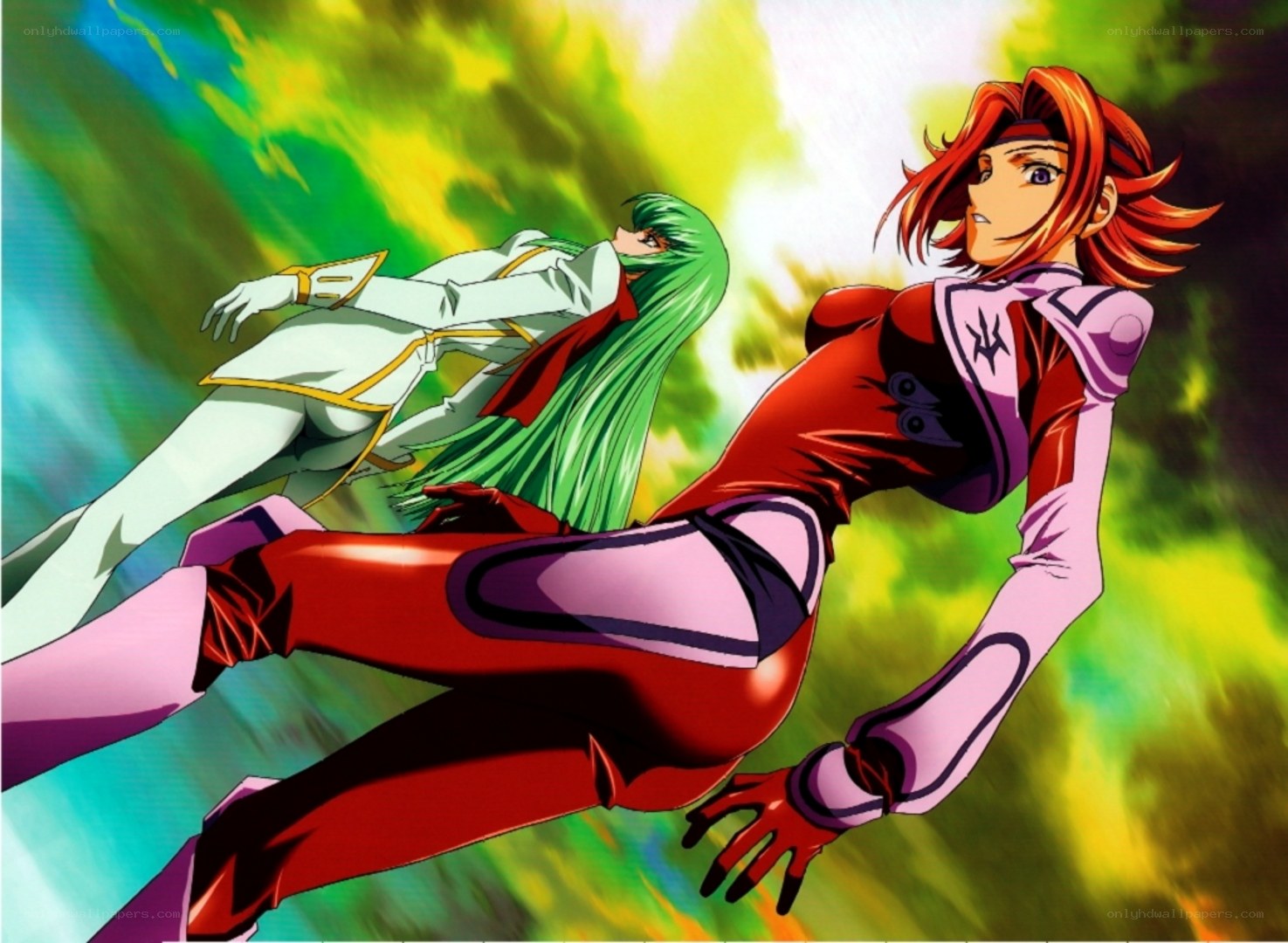 anime characters in action