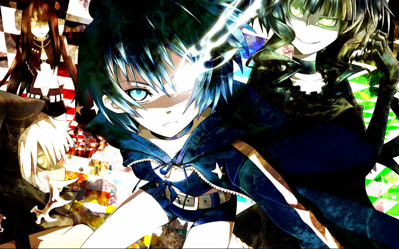 Anime characters in action